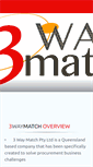 Mobile Screenshot of 3waymatch.com